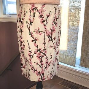 Floral pencil skirt